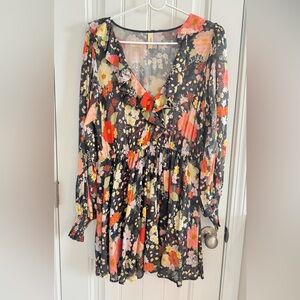 Spell Navy Floral Dress